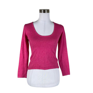 Naisten Cashmere e Seta - Neulepaita, koko 36 - Pinkki (1)