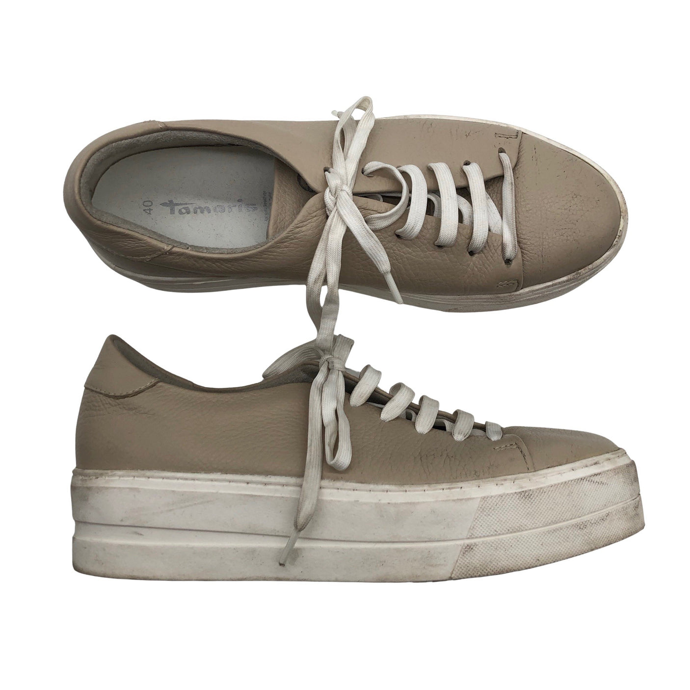 Naisten Tamaris - Tennarit, koko 40 - Beige (1)