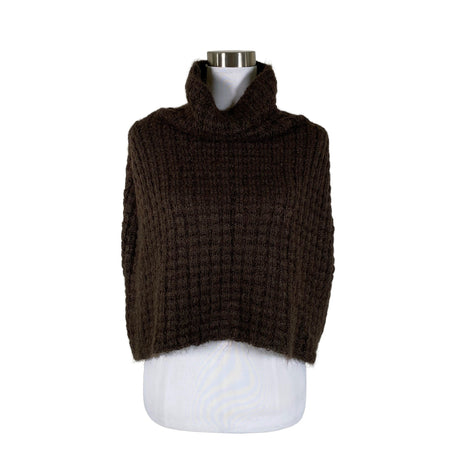 Naisten Handmade - Poncho, koko 38 - Ruskea ()