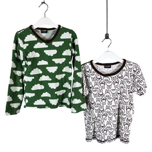 Unisex me&i - Trikoopaita, koko 122 - 128 - Vihreä (1)