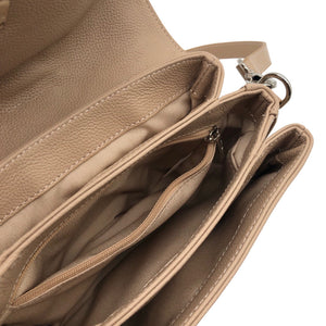 Naisten Lancaster - Olkalaukku, koko Midi - Beige (3)