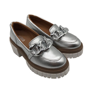 Naisten Vamsko - Loaferit, koko 36 - Hopea (3)