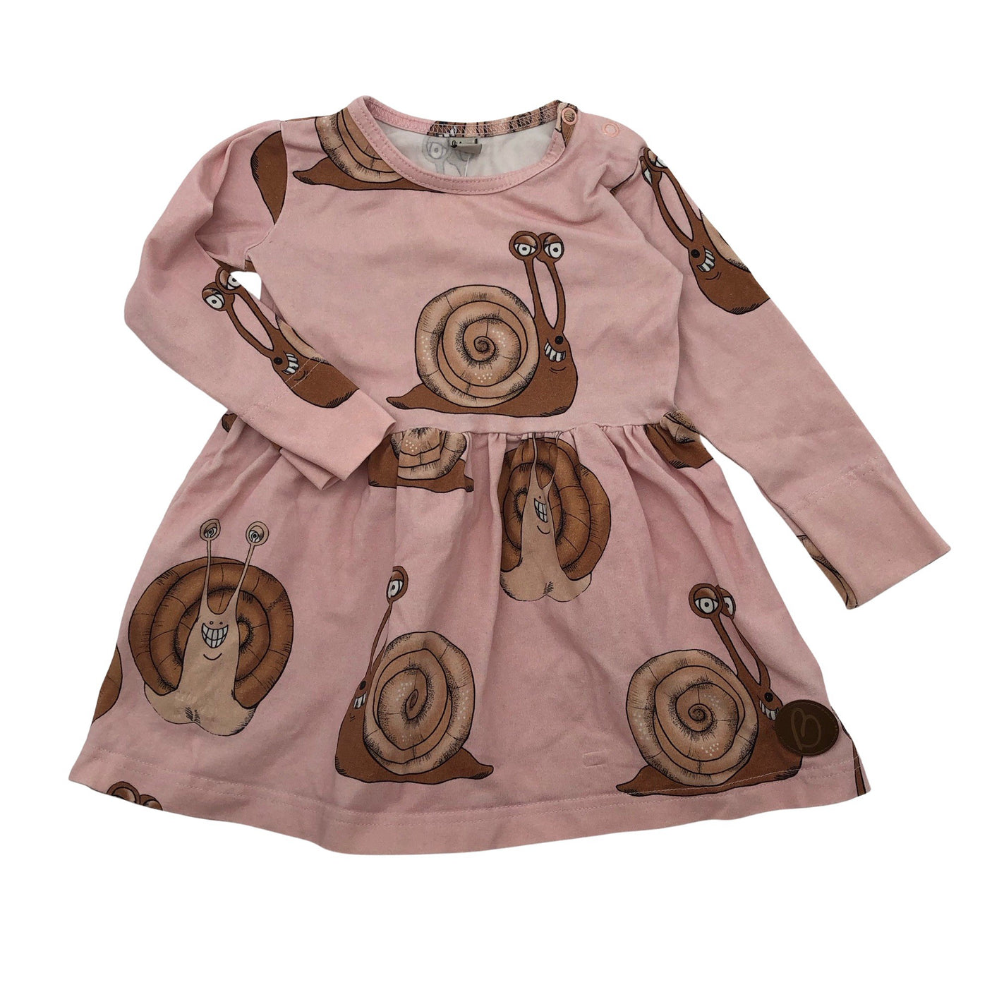 Tyttöjen Blaa - Trikoomekko, koko 74 - 80 - Vaaleanpunainen (1)