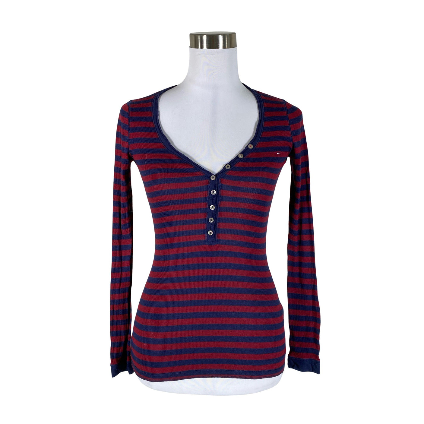 Naisten Tommy Hilfiger - Trikoopaita, koko 36 - Viininpunainen (1)