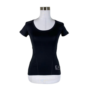 Naisten EA7 Emporio Armani - Urheilupaita, lyhyet hihat, koko 34 - Musta (1)