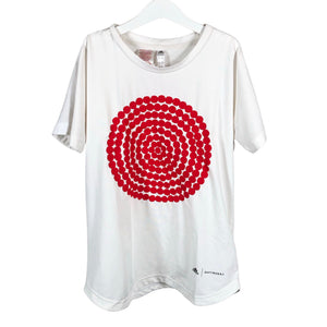 Tyttöjen Adidas - Urheilupaita, lyhyet hihat, koko 146 - 152 - Punainen (1)