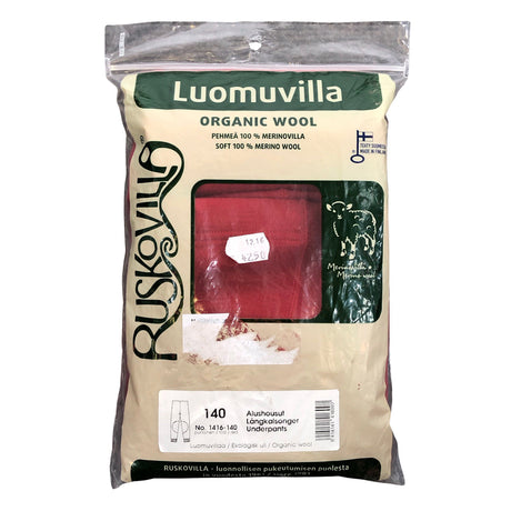 Unisex Ruskovilla - Villahousut, koko 134 - 140 - Punainen (2)