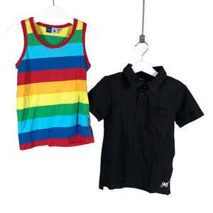 Unisex Warp - T-paita, koko 122 - 128 - Musta (1)