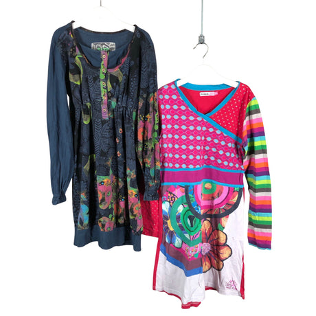 Tyttöjen Desigual - Trikoomekko, koko 158 - 164 - Pinkki ()