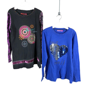 Tyttöjen Desigual - Trikoopaita, koko 146 - 152 - Sininen (1)