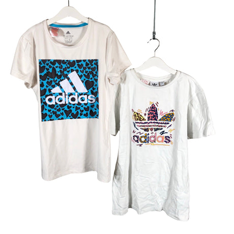 Unisex Adidas - T-paita, koko 158 - 164 - Valkoinen ()