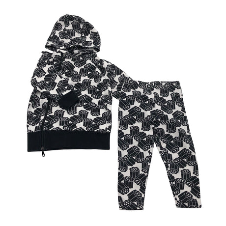 Unisex Pikkuset - Huppari, koko 80 - 86 - Musta ()