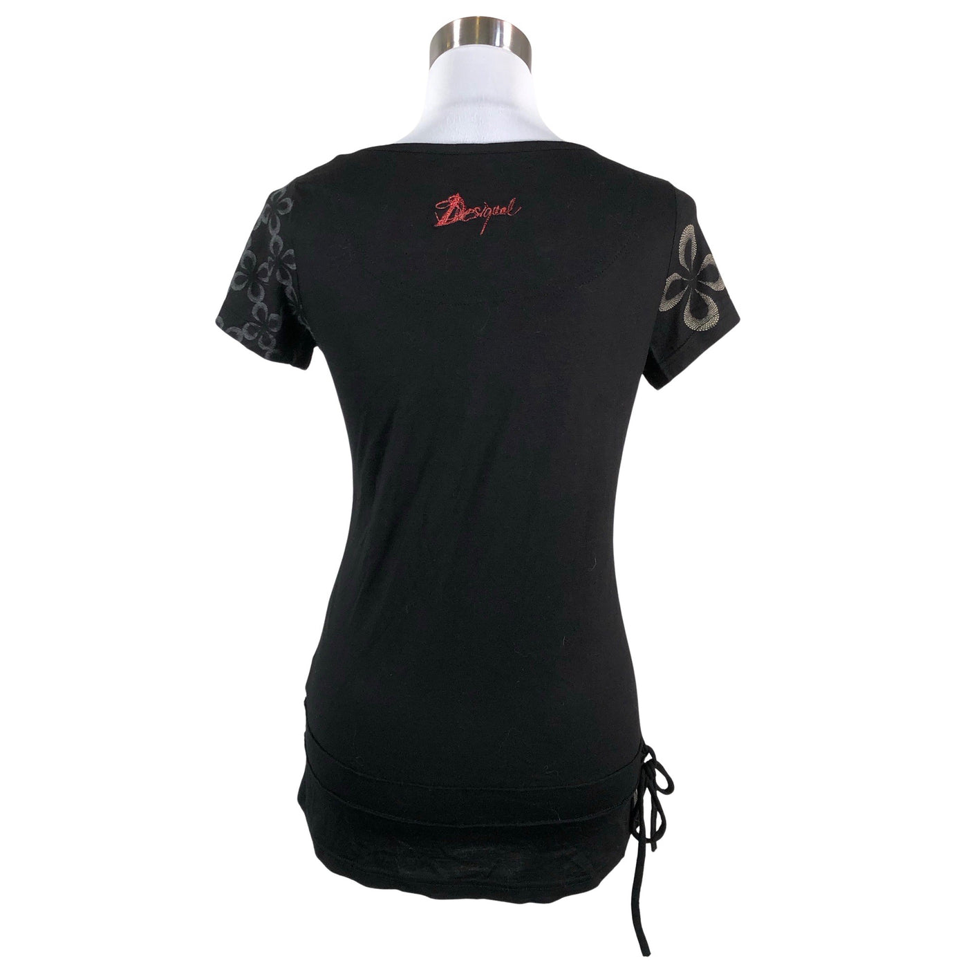 Naisten Desigual - T-paita, koko 38 - Musta (2)