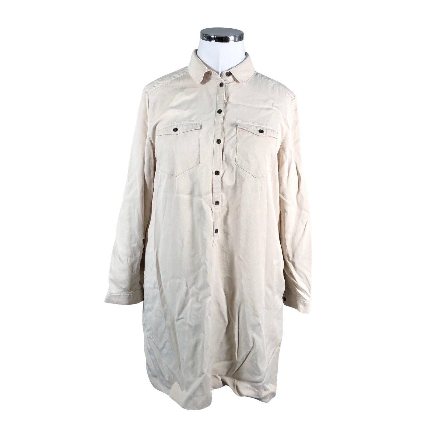 Naisten Esprit - Kangasmekko, koko 42 - Beige (1)