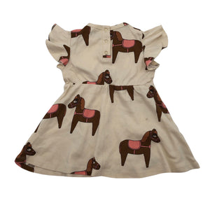 Tyttöjen Mini Rodini - Trikoomekko, koko 68 - 74 - Beige (2)