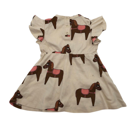 Tyttöjen Mini Rodini - Trikoomekko, koko 68 - 74 - Beige (2)