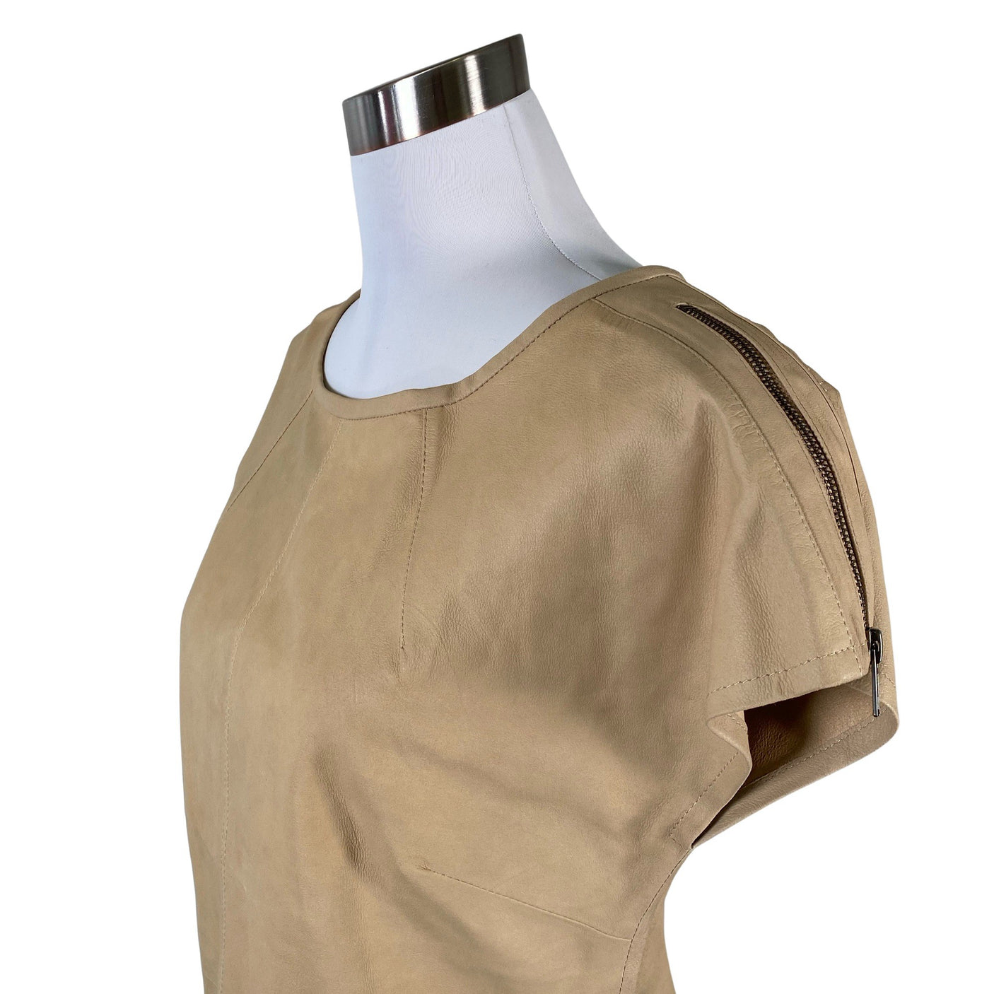 Naisten Depeche - Lyhythihainen pusero, koko 36 - Beige (2)