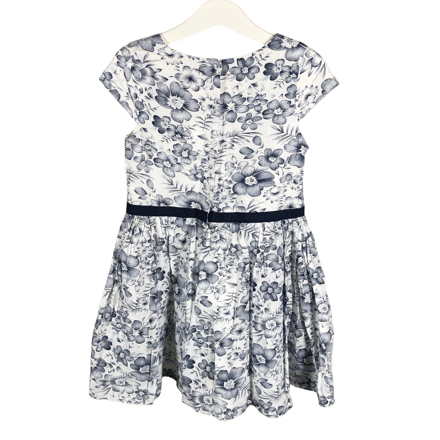 Tyttöjen Happy Girls - Kangasmekko, koko 116 - 122 - Valkoinen (2)
