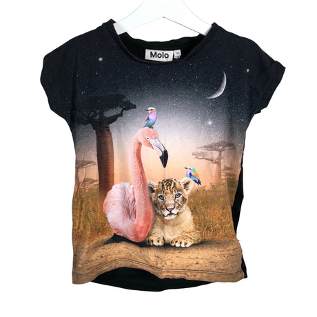 Unisex Molo Kids - T-paita, koko 116 - 122 - Musta ()