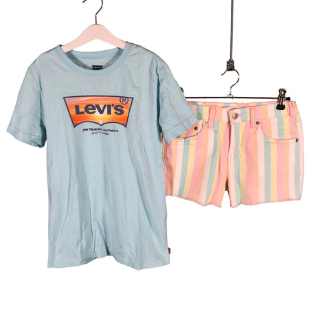 Tyttöjen Levi's - T-paita, koko 146 - 152 - Vaaleansininen ()