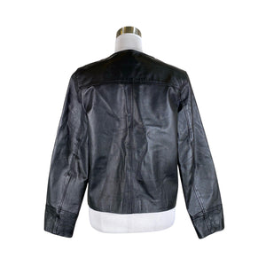 Naisten Aventura - Nahkatakki, koko 36 - Musta (2)