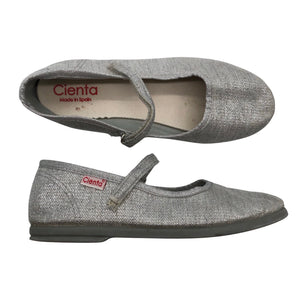 Unisex Cienta - Juhlaballerinat, koko 35 - Hopea (1)