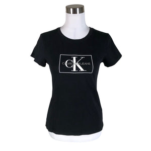 Naisten Calvin Klein Jeans - T-paita, koko 36 - Musta (1)