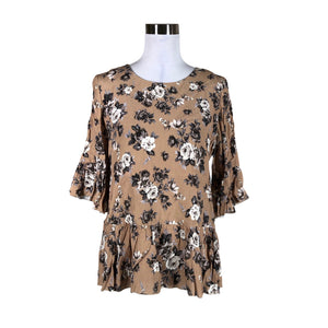 Naisten Andiata - Lyhythihainen pusero, koko 36 - Beige (1)