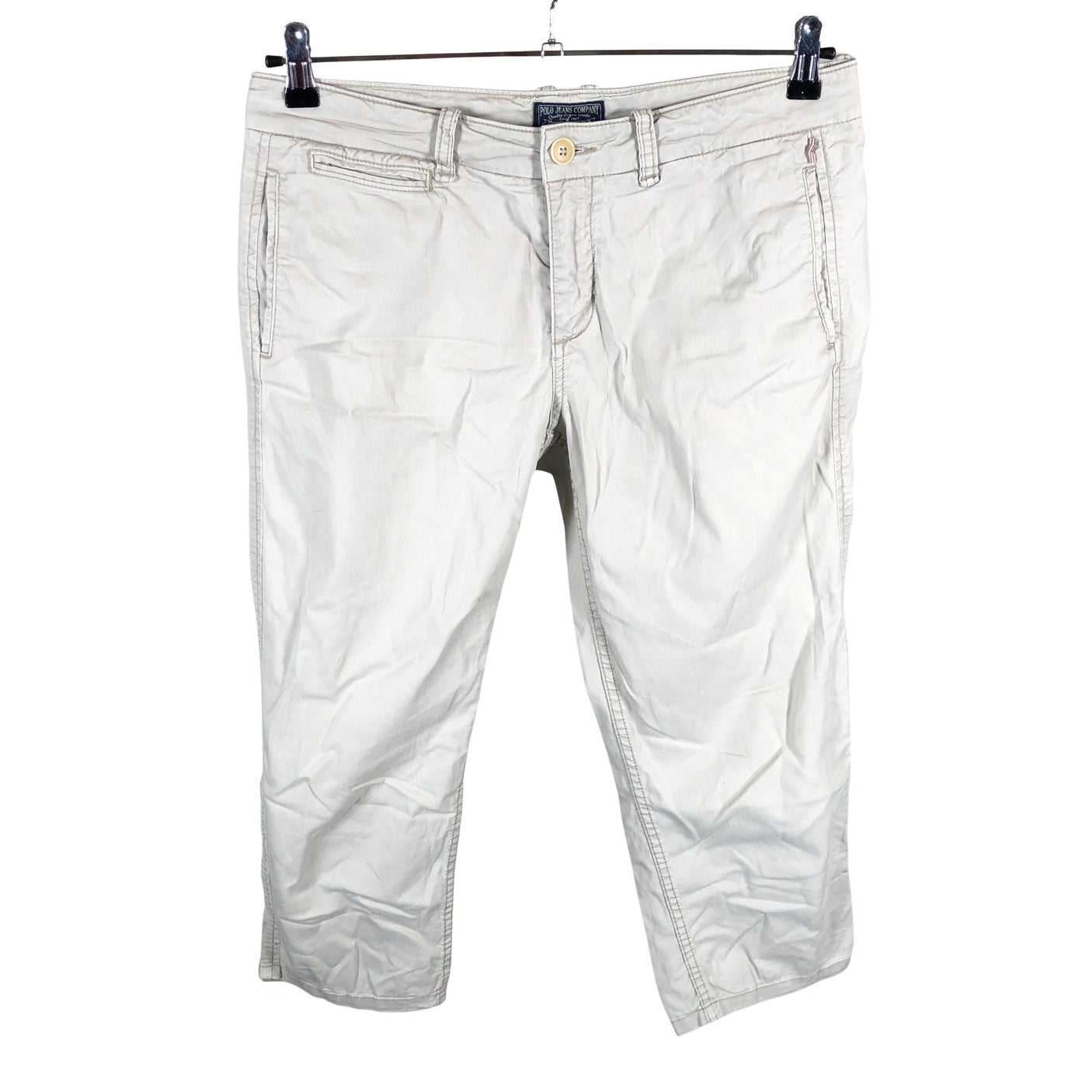 Naisten Polo Jeans Co. - Kangascaprit, koko W30 - Beige (1)