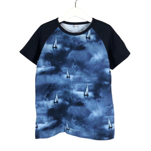 Unisex Handmade - T-paita, koko 134 - 140 - Sininen (1)