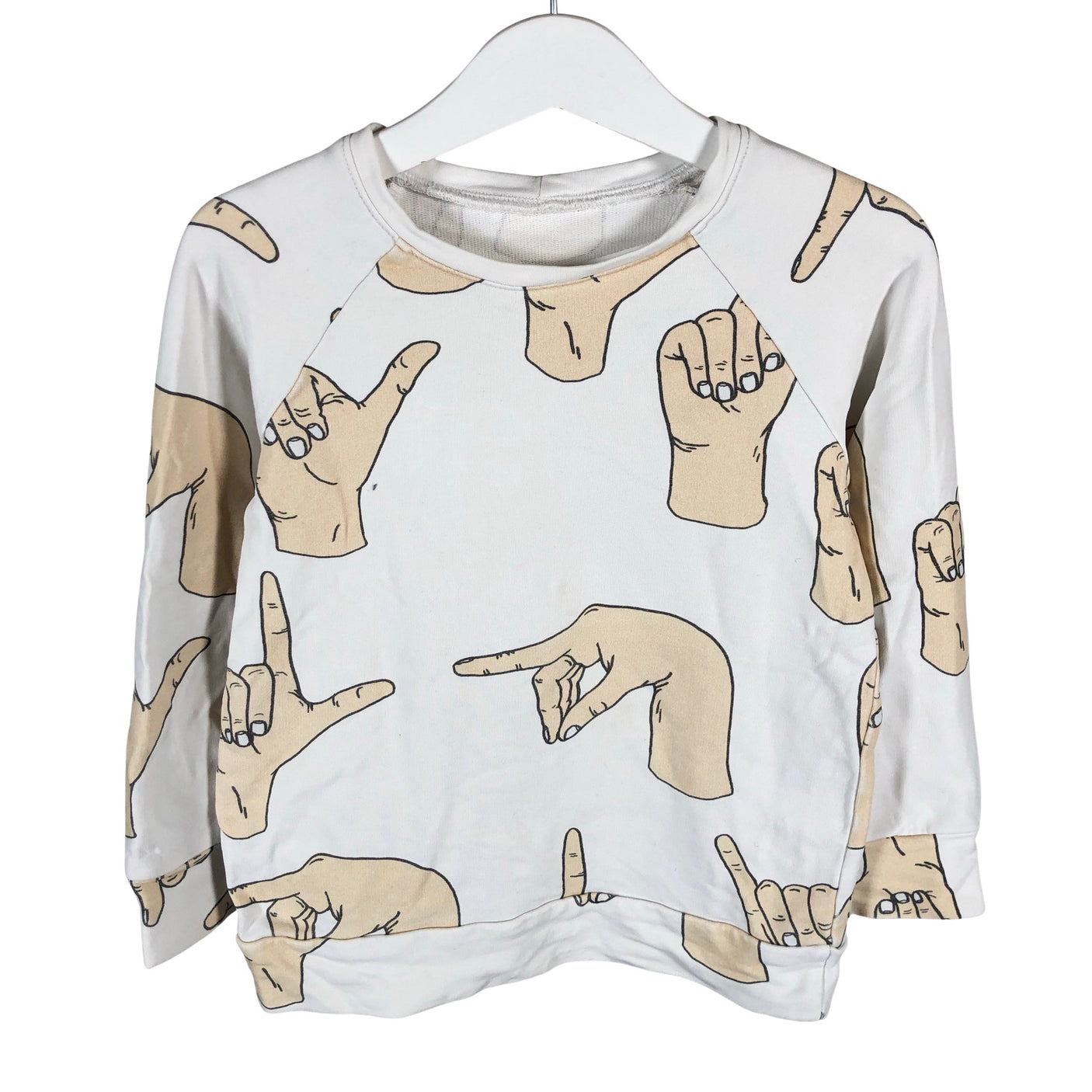 Unisex Handmade - Collegepaita, koko 104 - 110 - Valkoinen (1)