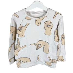 Unisex Handmade - Collegepaita, koko 104 - 110 - Valkoinen (1)