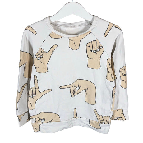 Unisex Handmade - Collegepaita, koko 104 - 110 - Valkoinen ()