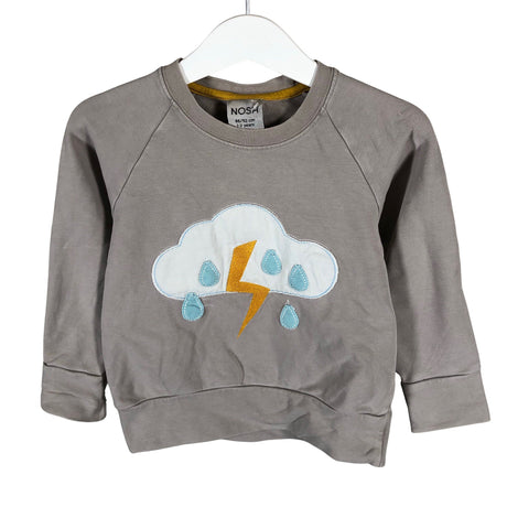 Unisex NOSH - Collegepaita, koko 86 - 92 - Harmaa ()