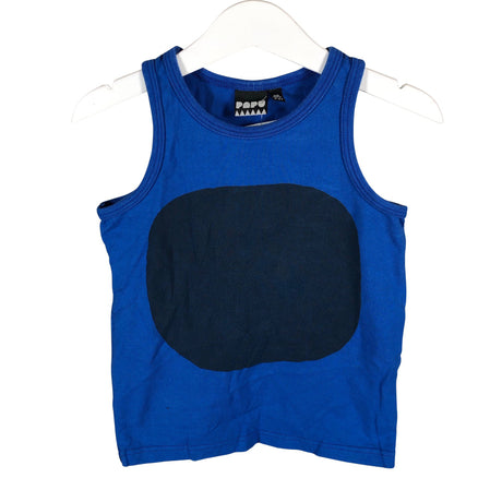 Unisex Papu - Trikootoppi, koko 98 - 104 - Sininen ()