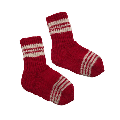 Unisex Handmade - Villasukat, koko 20 - Punainen ()