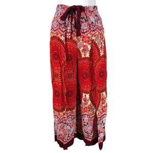 Naisten Handmade - Kangashousut, koko 36 - Punainen (1)