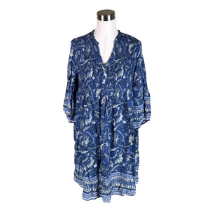Naisten Southern Cotton - Sifonkimekko, koko 40 - Sininen (1)