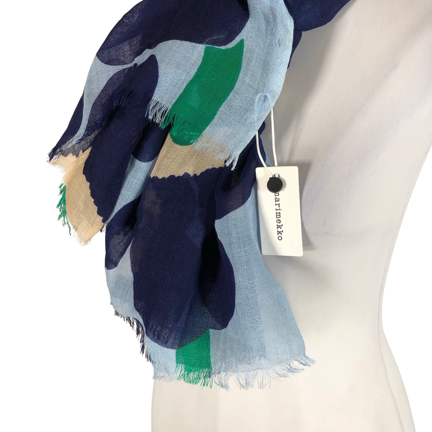 Naisten Marimekko - Huivi, koko Maxi - Sininen (3)