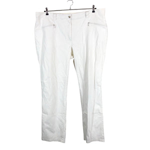 Naisten Ulla Popken - Kangashousut, koko 54 - Valkoinen (1)