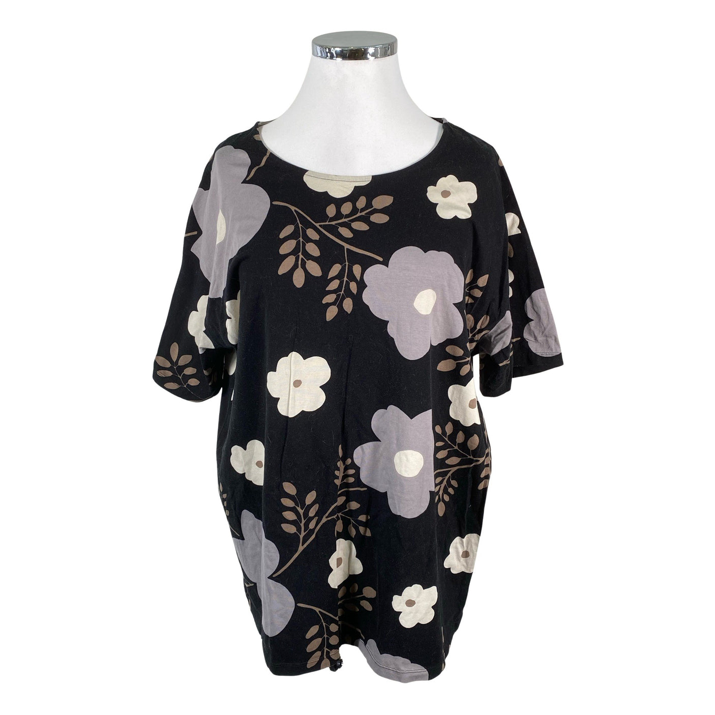 Naisten Marimekko - T-paita, koko 44 - Musta (1)