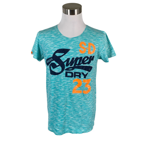 Miesten Superdry - T-paita, koko L - Turkoosi ()
