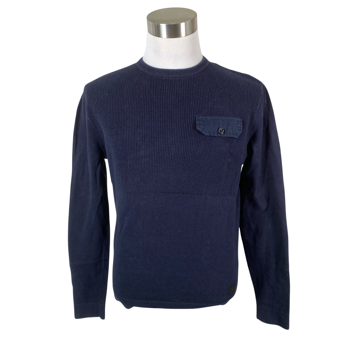 Miesten Jack & Jones - Trikoopaita, koko S - Sininen (1)