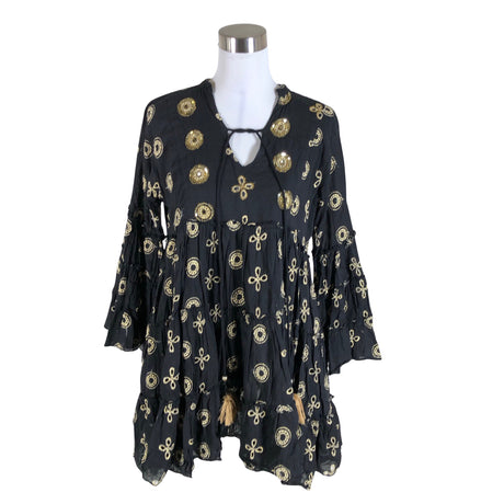 Naisten Boho Spirit - Kangasmekko, koko 40 - Musta ()