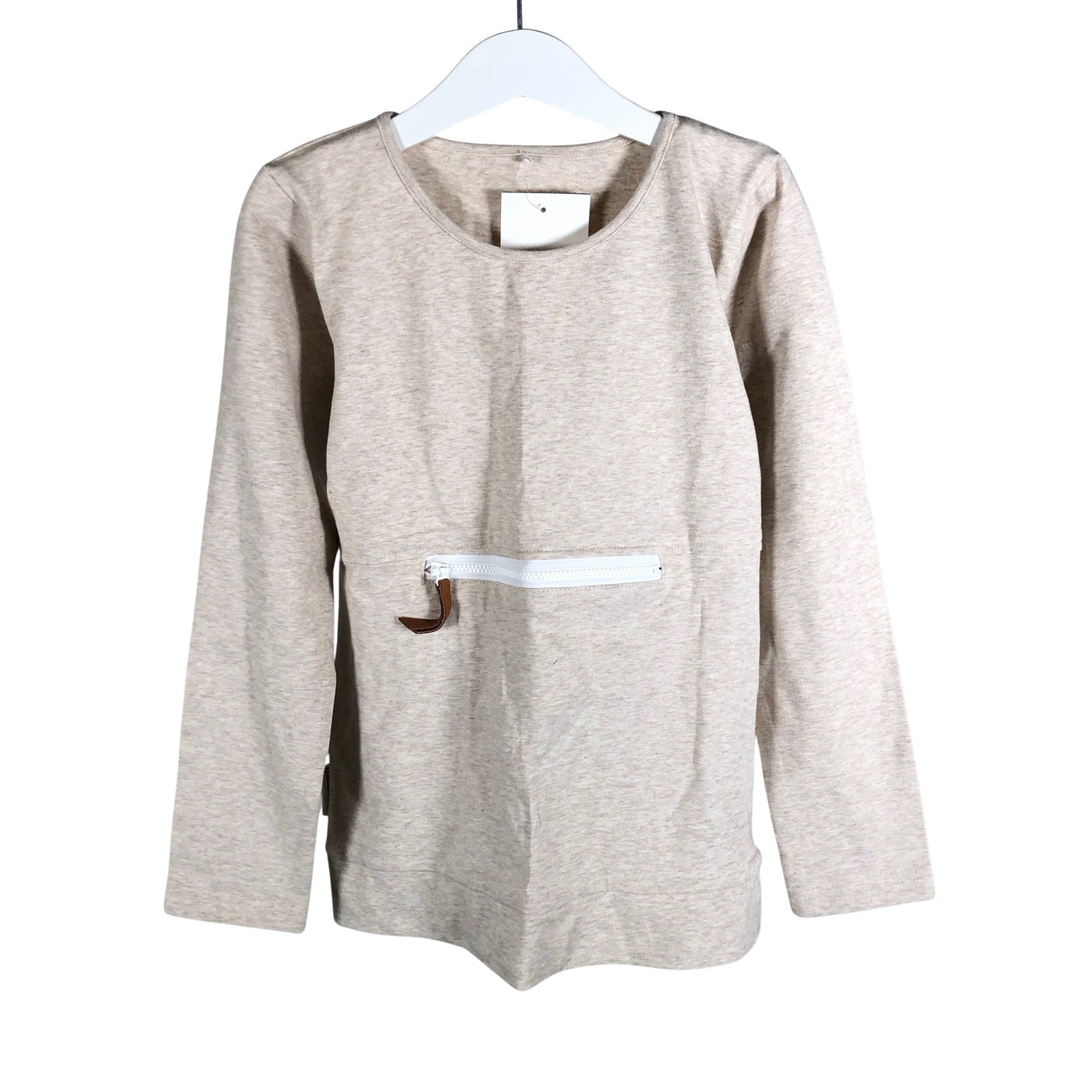 Unisex Metsola - Trikoopaita, koko 122 - 128 - Beige (1)