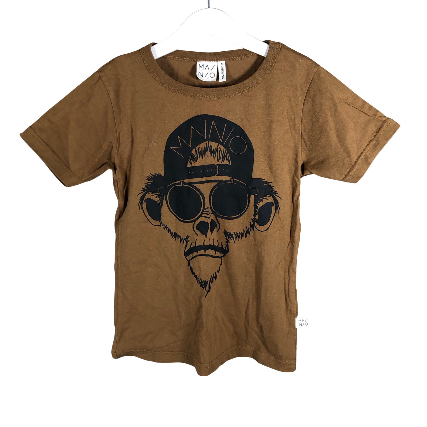 Unisex Mainio - T-paita, koko 122 - 128 - Ruskea (1)