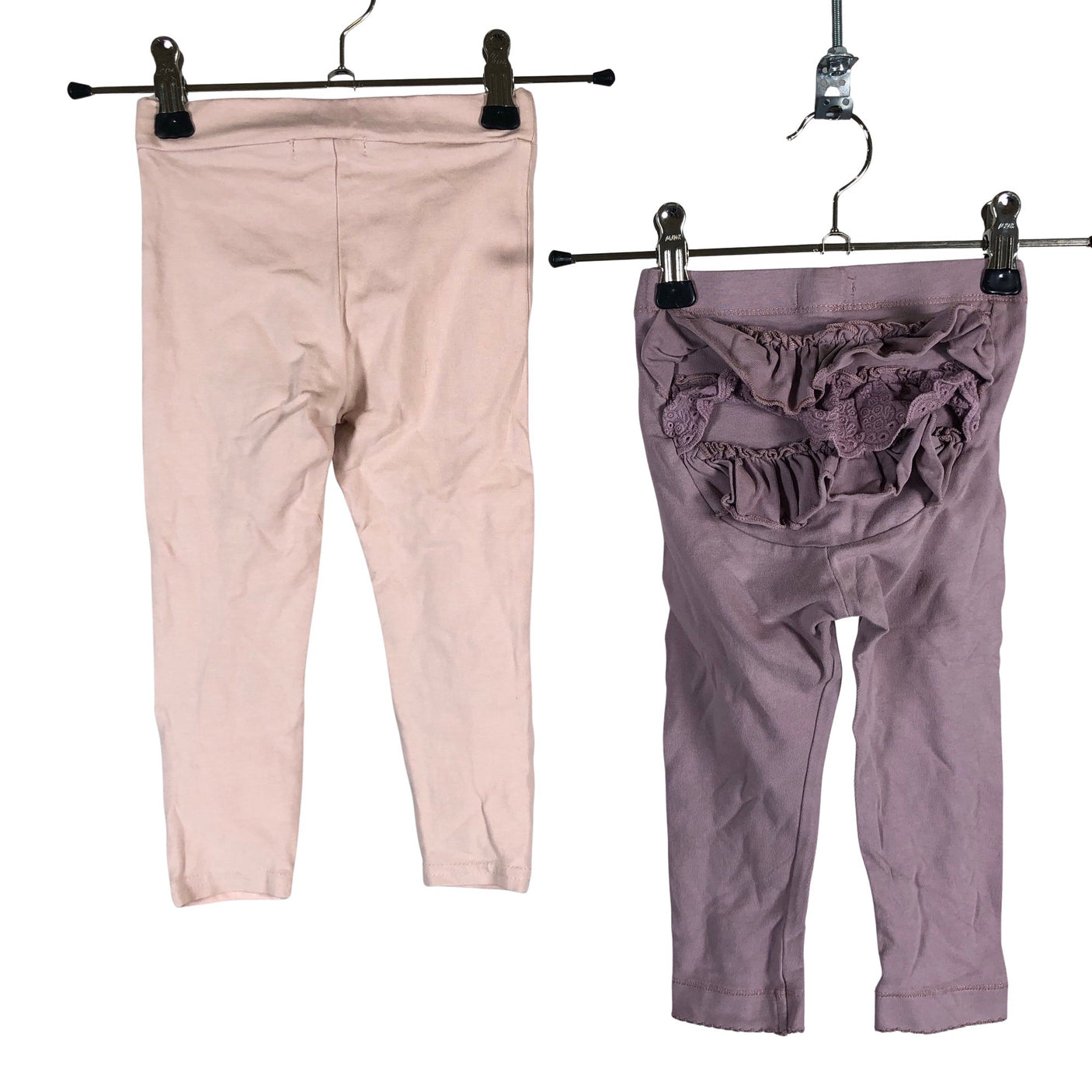 Tyttöjen Luppaset - Leggingsit, koko 86 - 92 - Vaaleanpunainen (2)