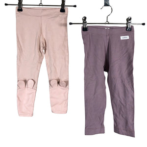 Tyttöjen Luppaset - Leggingsit, koko 86 - 92 - Vaaleanpunainen (1)