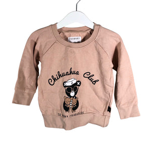 Tyttöjen Huxbaby - Collegepaita, koko 86 - 92 - Vaaleanpunainen (1)