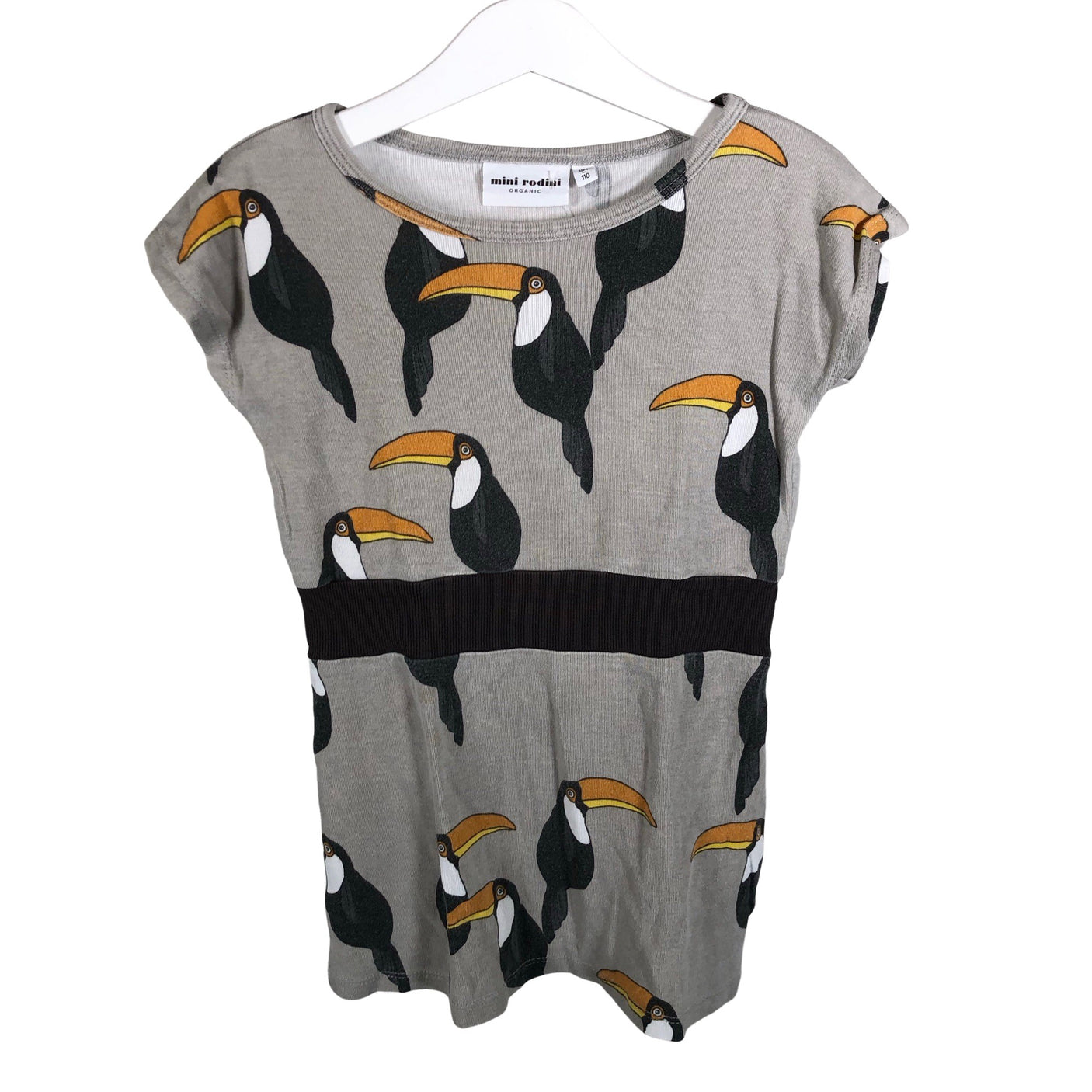 Tyttöjen Mini Rodini - Trikoomekko, koko 104 - 110 - Harmaa (1)